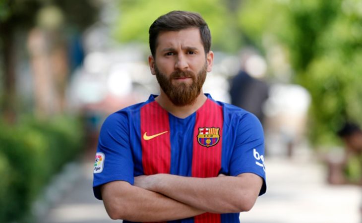 El doble gemelo de messi camiseta barcelona 10