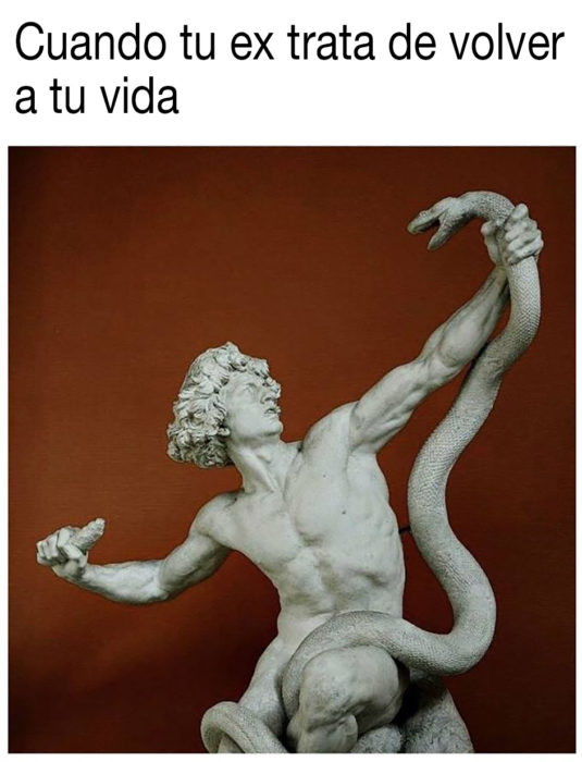 meme clásico sobre serpiente ex