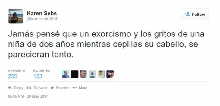 exorcista niña cabello tuit