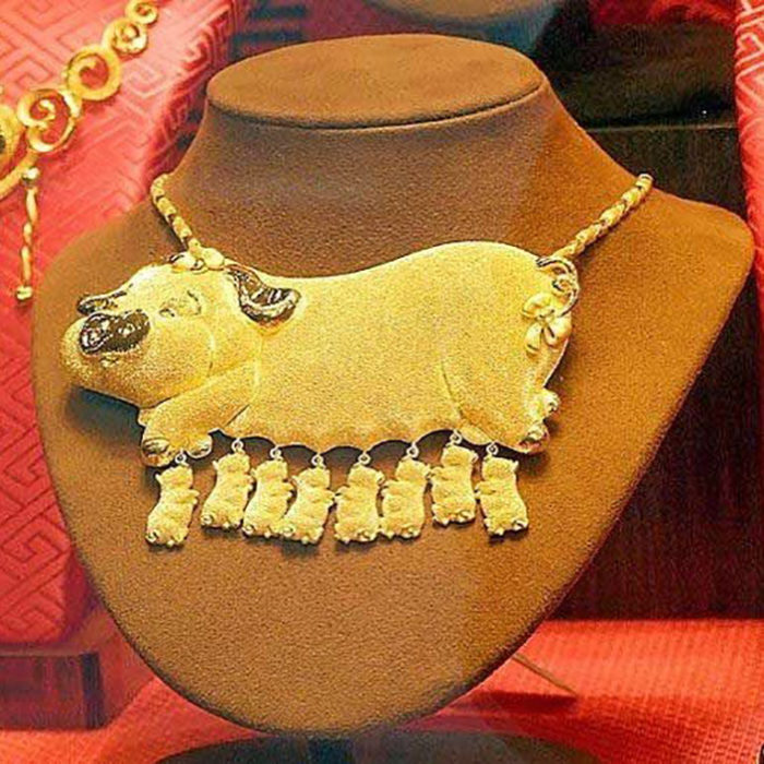 Collar de cerditos