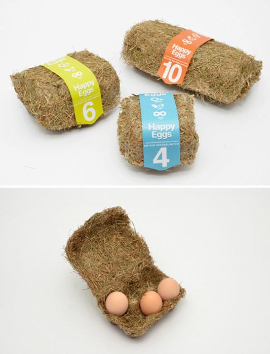 Empaque de huevos biodegradables