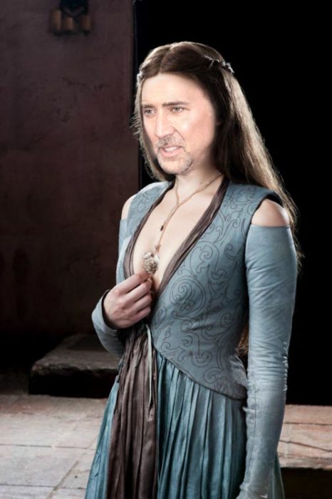 Margaery Tyrell con PS de Nicolas Cage