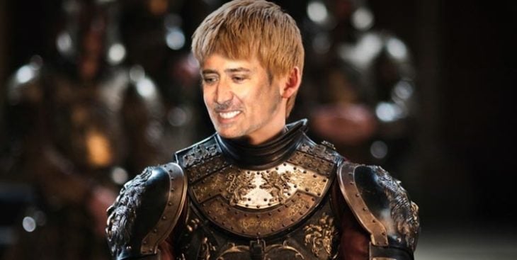 Joffrey Baratheon con la cara de Nicolas Cage