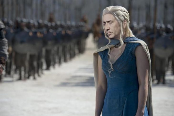 Daenerys Targaryen con la cara de Nicolas Cage