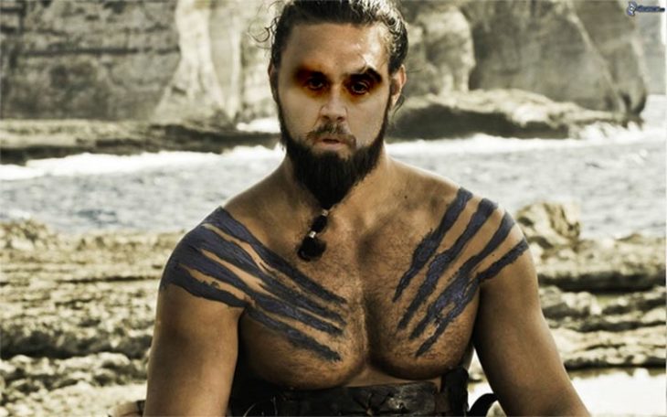 Nicolas Cage con el cuerpo de Khal Drogo