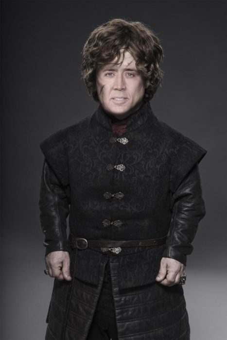 Tyrion Lannister con la cara de Nicolas Cage