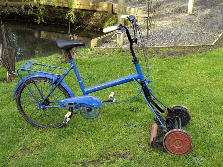 bicicleta podadora invento ingenioso hecho por latinos
