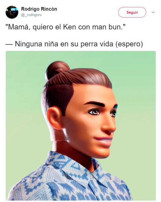 Ken con moño ninguna niña 