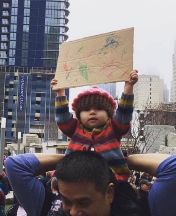 Bebé protestando 