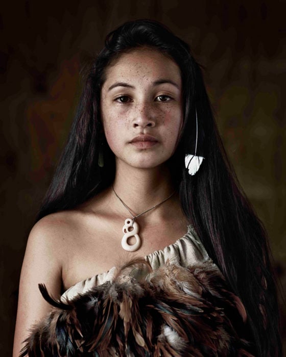 Mujer maorí