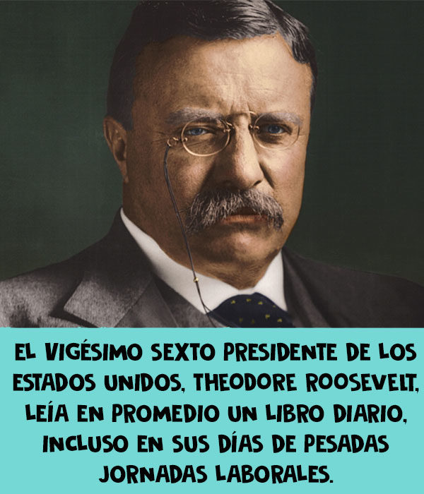 leía un libro theodore roosevelt