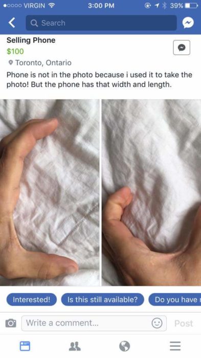 fotografía de las dimensiones de un celular a la venta