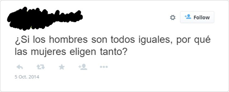 tweet sarcástico sobre las indecisiones de una mujer