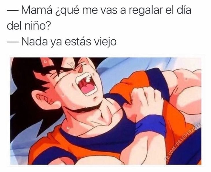 ya no eres un niño meme goku