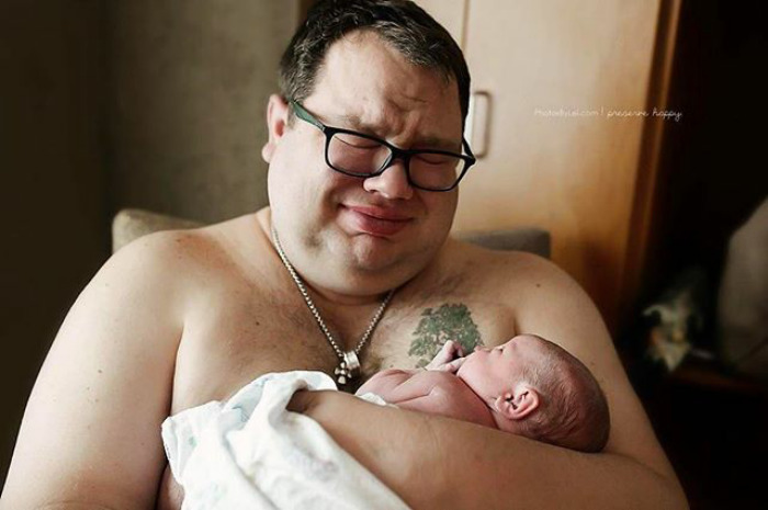 padre con su recién nacido 