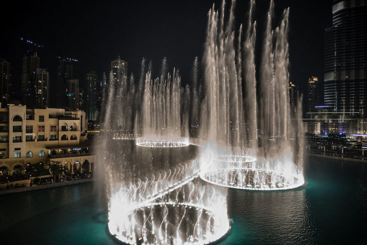 fuentes danzantes en dubai