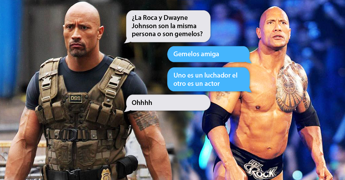 Dwayne y La Roca los gemelos más intrépidos de Hollywood