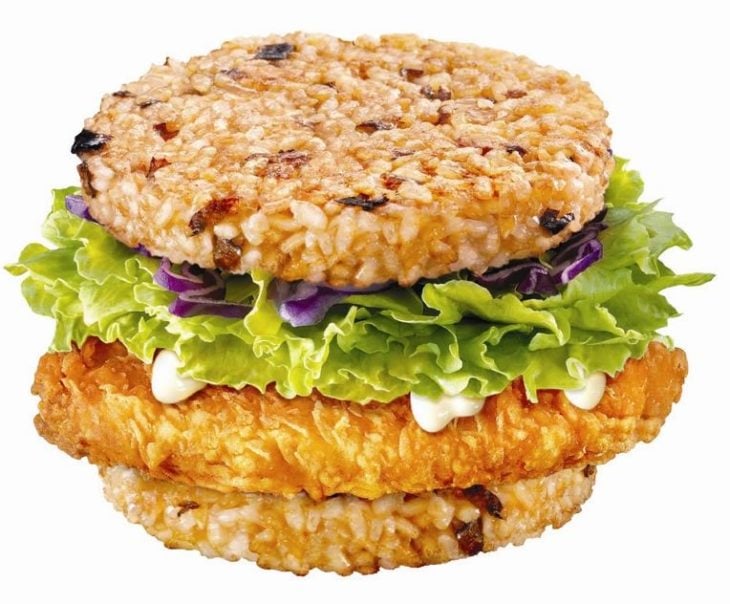 McRice Burger con pan de arroz