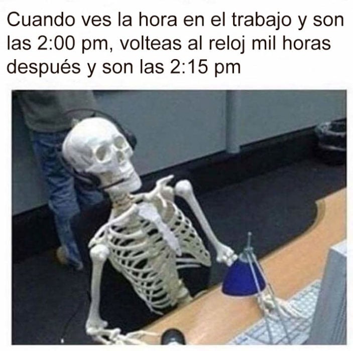 hora trabajo meme