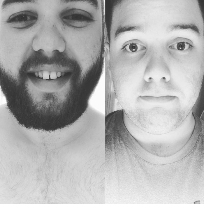 foto de instragram de un joven que afeito su barba