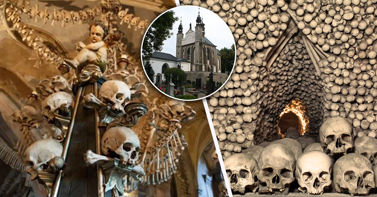 Increíble esta capilla en Praga, está decorada con más de 40 mil