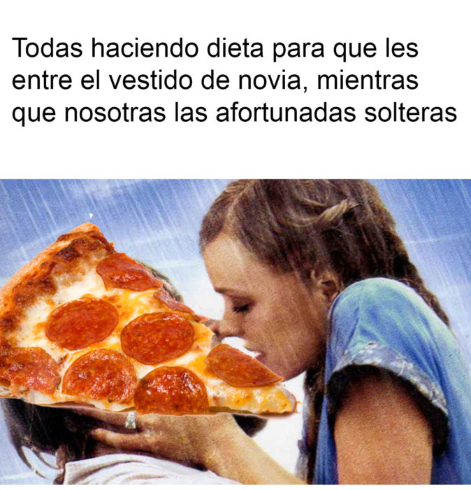 dieta pizza novia