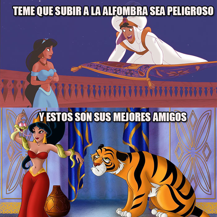 aladín y la lámpara mágica jasmin tigre