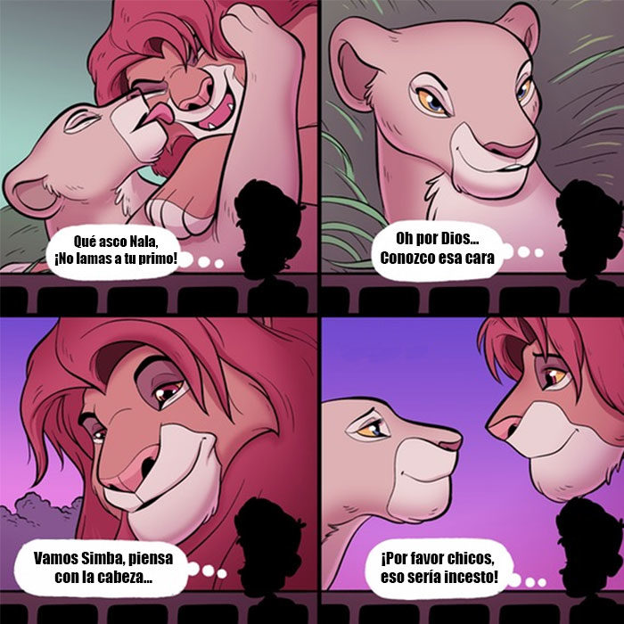 Meme el rey león escena incómoda nala y simba