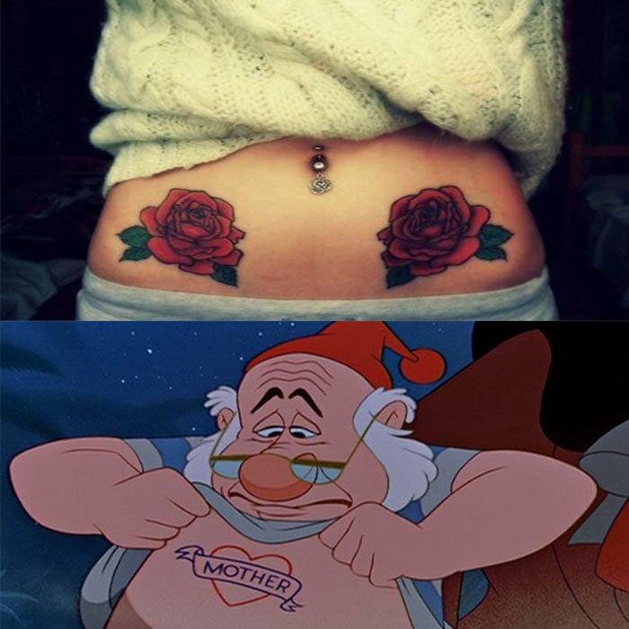 expectativa realidad memes tatuaje abdomen peter pan