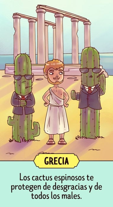 grecia Supersticiones del mundo ilustración 