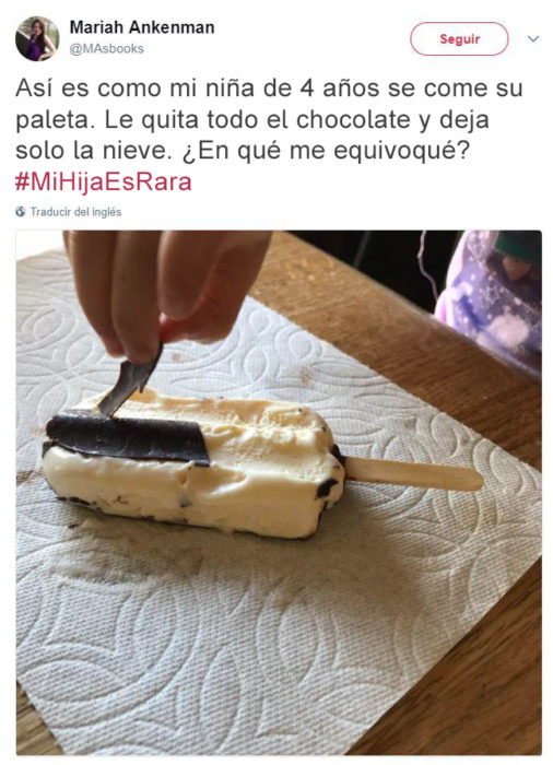 Tuits niños raros - comiendo paleta de nieve