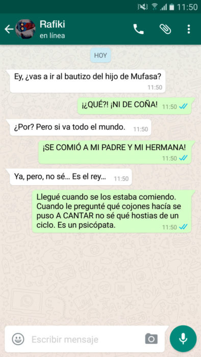 whatsapp rey león