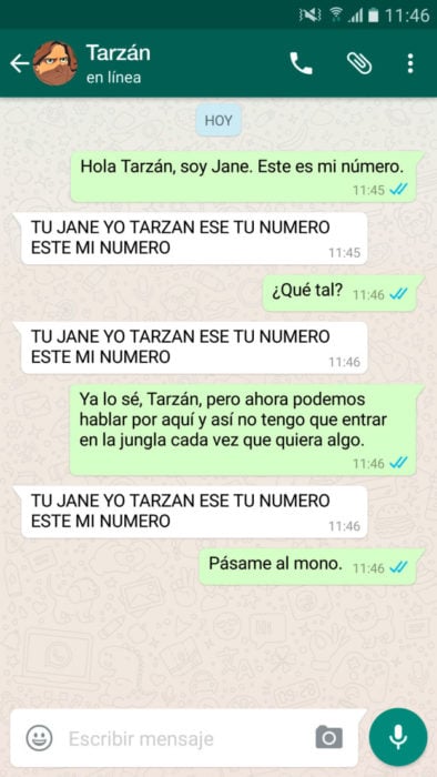 whatsapp tarzan