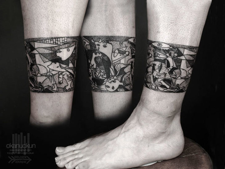 Obra de Picasso hecha un tatuaje