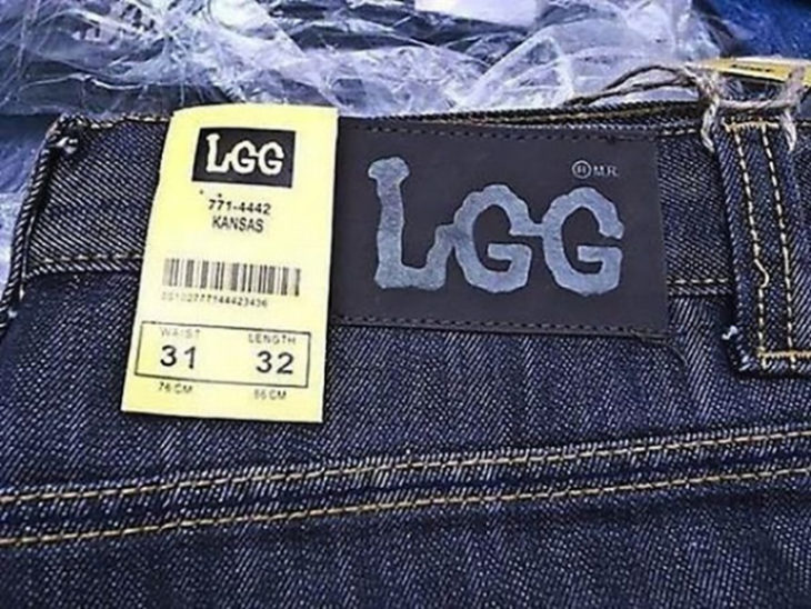 Jeans que trataron de imitar la marga Lee