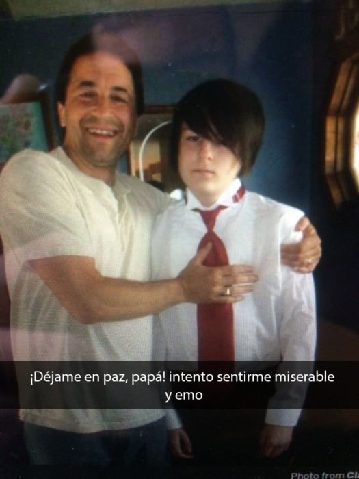 Papá, intento ser emo