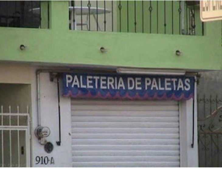 paletería paletas letrero