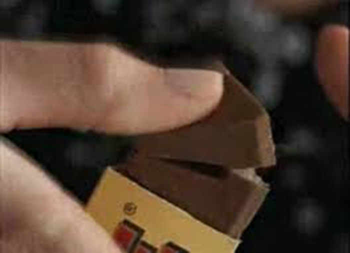 chocolate comer manera fácil con un dedo