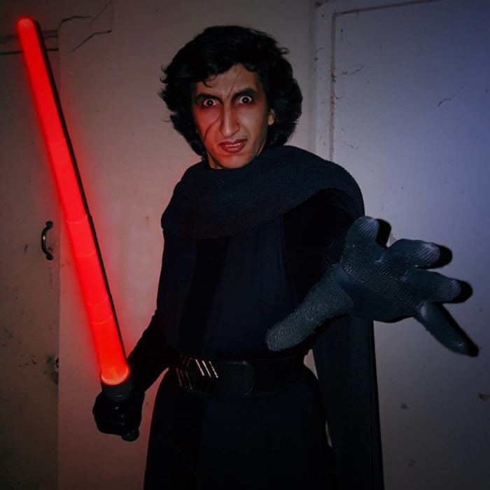 kylo ren maquillaje