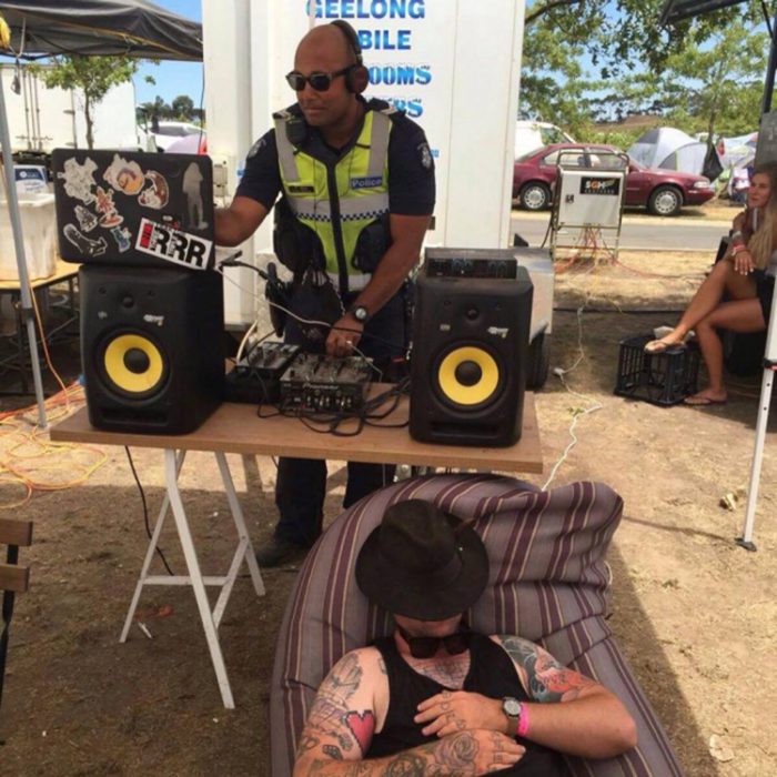 Policía australiano dj