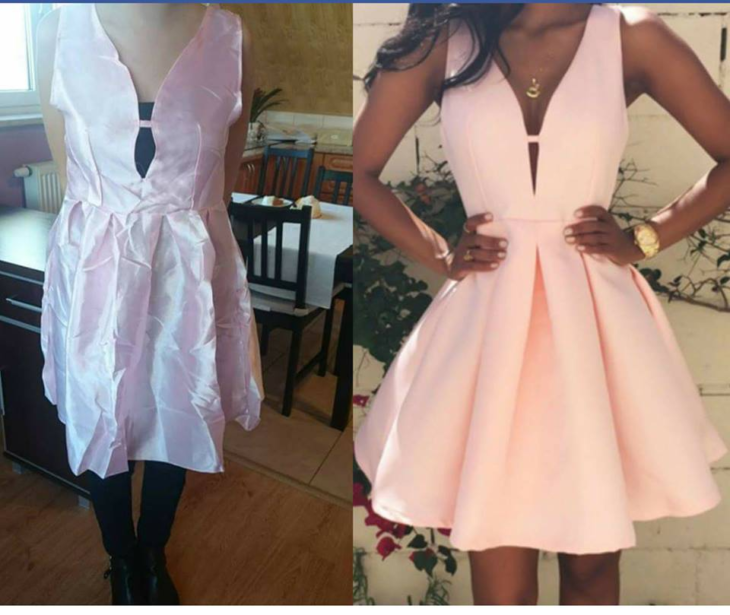 Expectativa vs Realidad - vestido corto 