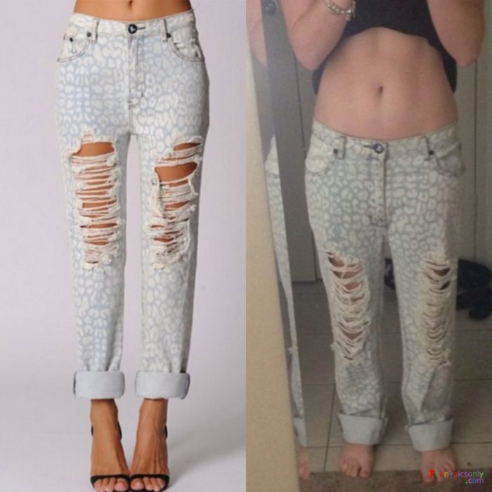 Expectativa vs Realidad - pantalones rotos