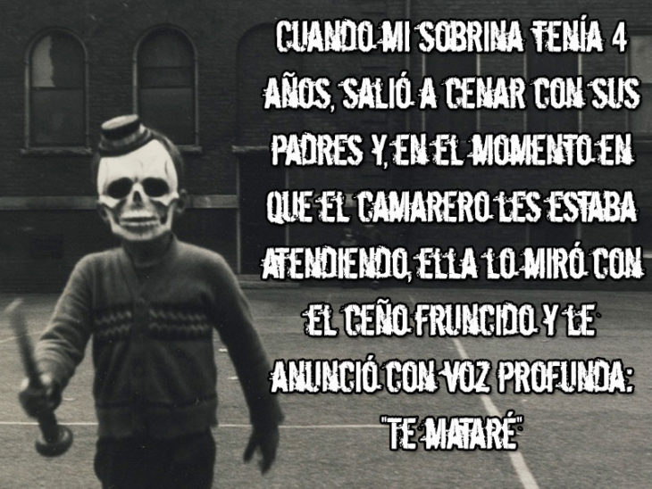 niño frase tenebrosa