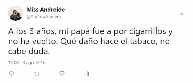 cigarros tuit gracioso