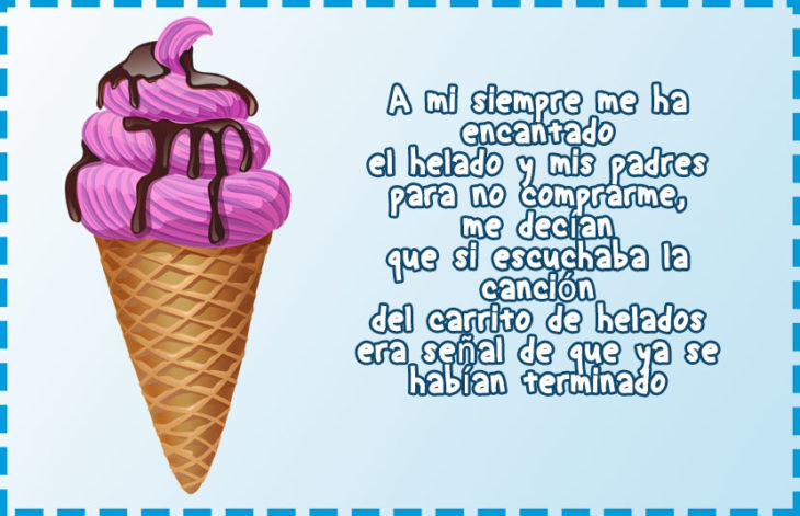 Nunca alcanzaba helado