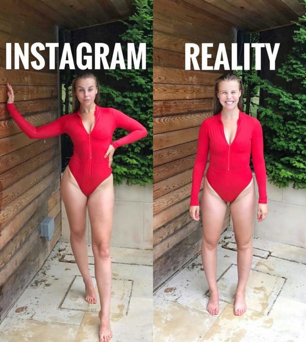 traje rojo expectativa realidad modelos instagram