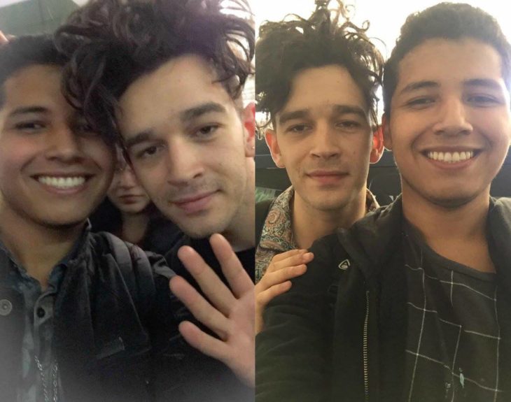 Foto selfie con famosos Matthew Healy