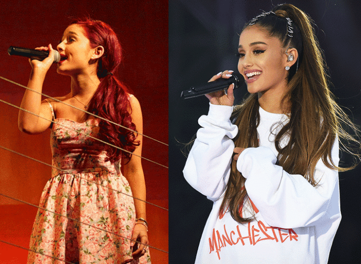 ariana grande antes y despues