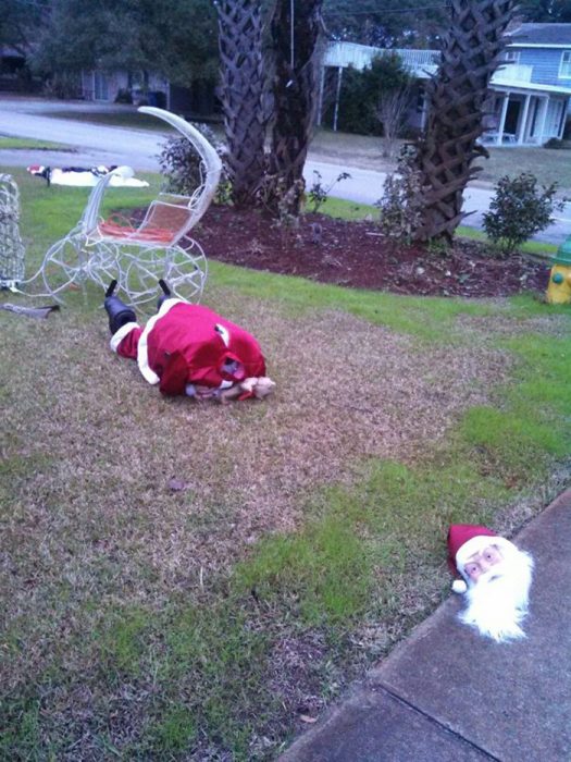 Santa Claus decapitado