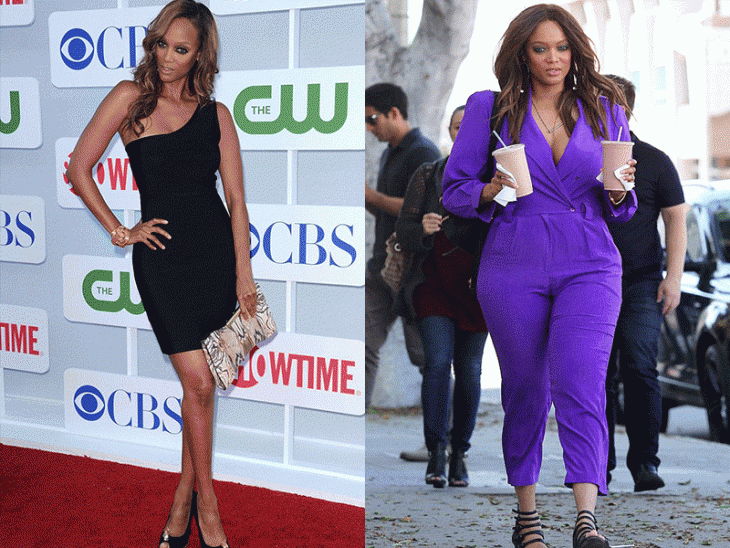 Tyra Banks de flaca a gordita